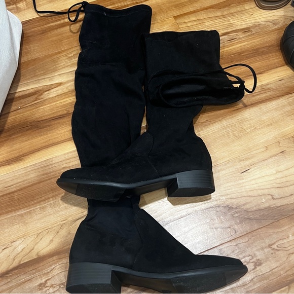 Shoes - Elegant Black Women's Knee-High Boots